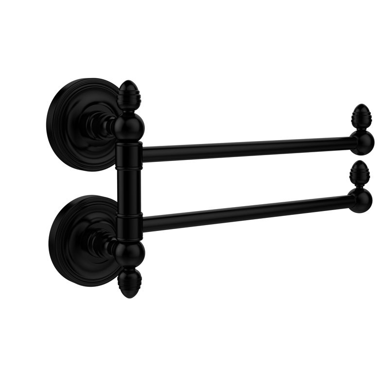 Barre à serviettes murale 12,5 "Alcott, Noir mat
