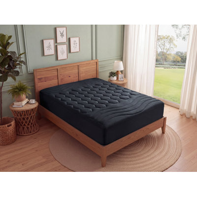 Protège-matelas - Protège-matelas matelassé ajusté avec poche profonde