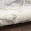 Tapis d'intérieur gris en polyester tissé à la machine Rashea-760005797