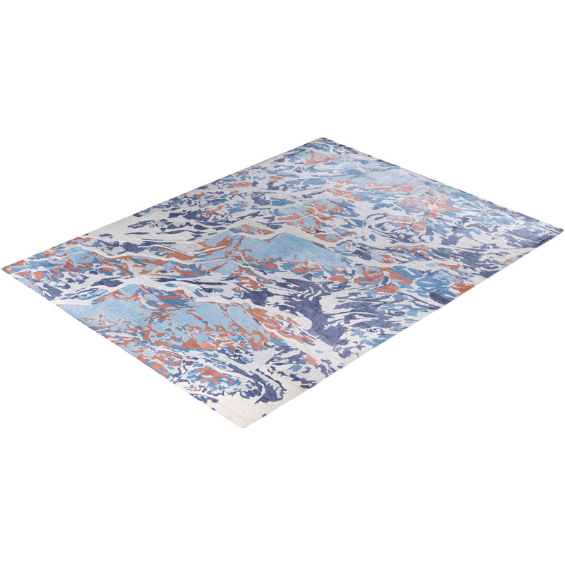 Overdyed One-of-a-Kind Rectangle 9'2" X 12'3" Hand Knotted Area Rug