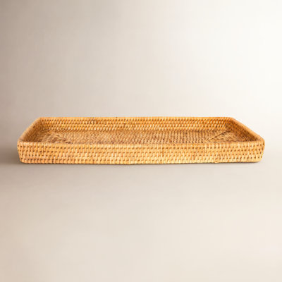 Rattan Vanity Decorative Tray