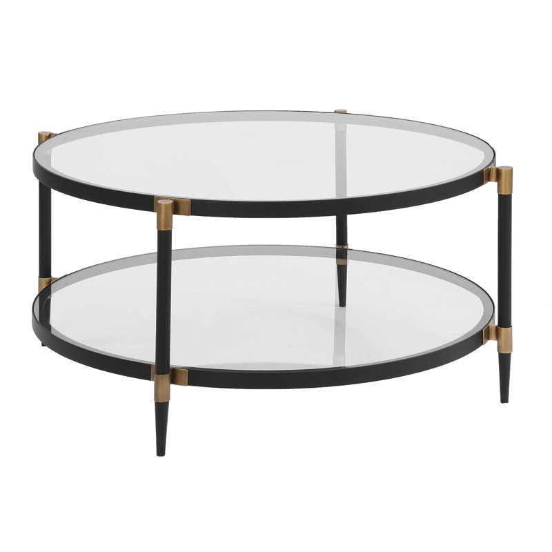 Uttermost Chadid Round Glass Coffee Table