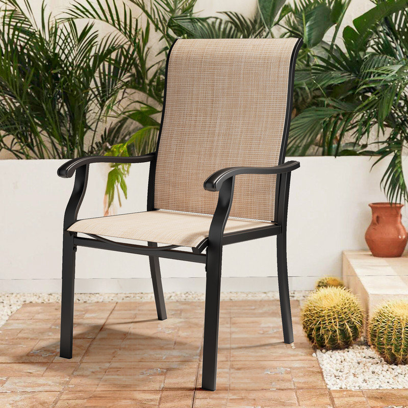 Ensemble de 4 chaises d'extérieur Sandisfield Beige