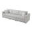 Comfortable 3-Person Modular Sofa with Practical Storage and Stylish Design