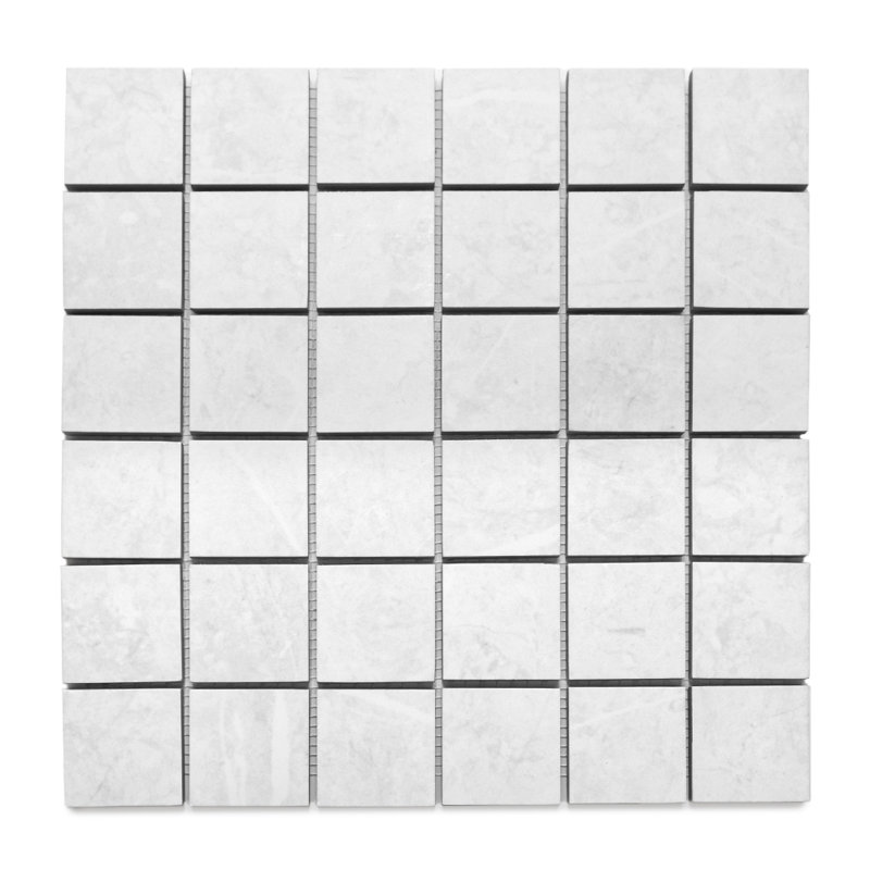 Opera 2" x 2" Matte Porcelain Mosaic Floor and Wall Tile, White