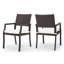 Chaise de salle à manger pour l'extérieur Island (ensemble de 2)