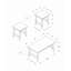 Ensemble de table, ensemble de 3 pièces, café, bout, côté, décor, salon-121110088