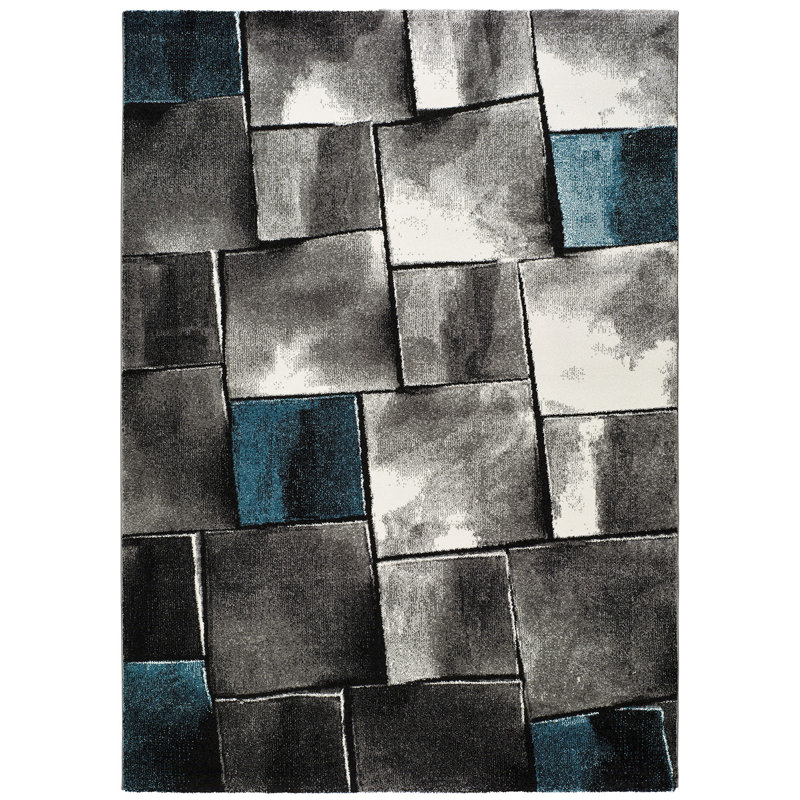 Grullon Geometric Area Rug, Rectangle 140 x 200cm