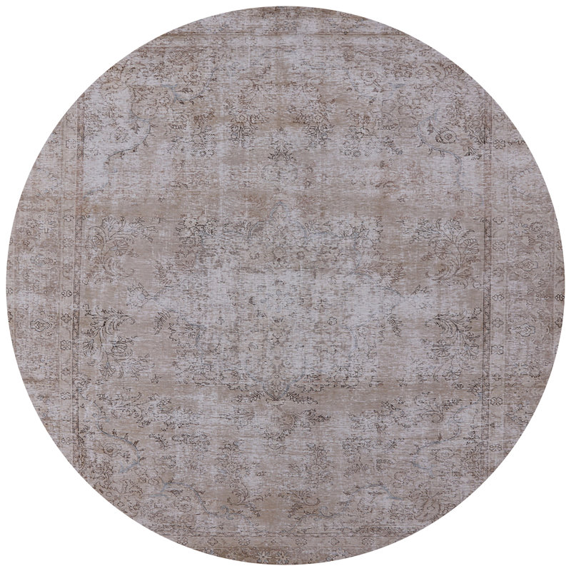 Tapis oriental gris Sandee, Rond 3 pi