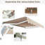 Auvent manuel manuel pour terrasse en beige-58260223