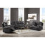 Canapé inclinable en cuir synthétique Braylon Magnetite