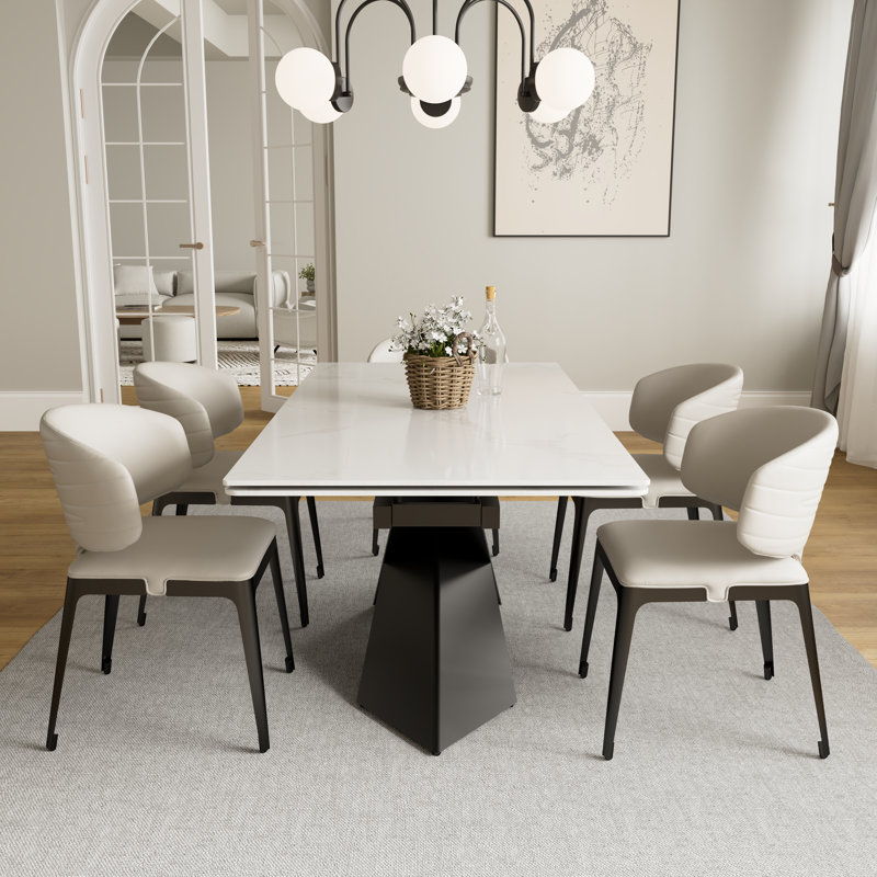 Ensemble de 2 chaises chiar courbées rembourrées