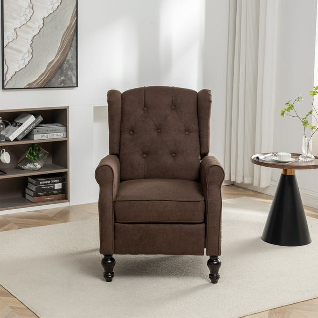 Fauteuil inclinable Dejaun, Brun