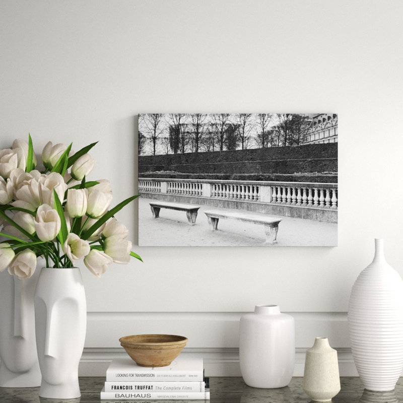 Les Tuileries Benches' Photographic Print