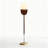 Mid-Century Style Solid Wood & Wrought Iron Floor Lamp