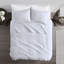 Ensemble de courtepointe 3 pièces blanc double / grand