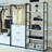 Freestanding Closet - White, Metal Frame, Deep Storage, & Heat , Stain Scratch E0 Board Walk In With Frame Extra Storage Capacity, To Water Heat,