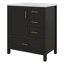Ensemble de meuble-lavabo 30 po avec lavabo, meuble de rangement pour salle de bain avec porte à fermeture douce, 3 tiroirs et plateau amovible-115165619