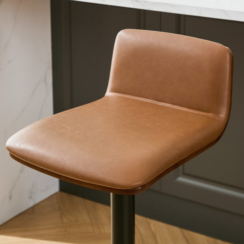 Tabouret de bar pivotant à hauteur réglable Modern, Brun, 4