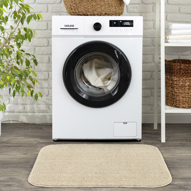 Tapis pour salle de bain en nylon Monarrez avec envers antidérapant, Simple - L 40 po x l 24 po, Tanné