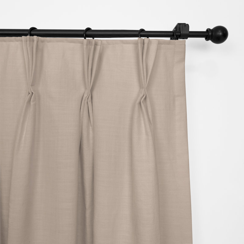 Paire de rideaux Elsie, L 40 po x L 132 po, Naturel