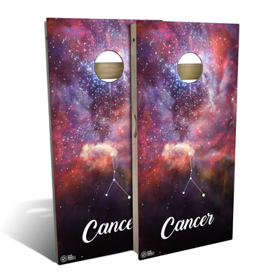 Cancer Cornhole Board Set | Includes (2) Boards, (8) Bags & Optional Accessories