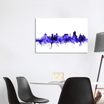 Tulsa, Oklahoma Skyline by Michael Tompsett - Wrapped Canvas Gallery-Wrapped Canvas Giclée