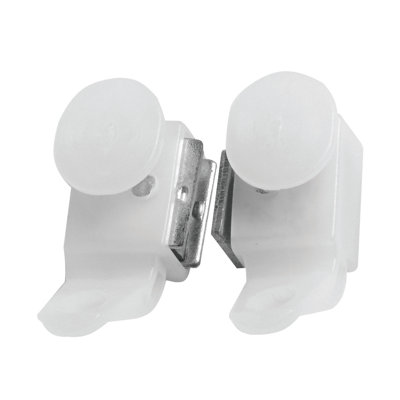 White 6.35cm I Line Magnetic Closers 10 Prs White