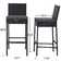 Wicker Outdoor 30" Bar Stool with Cushion (Set of 2）