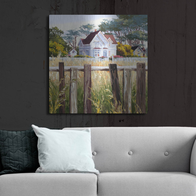  «Victorian Triptych 3» par Erin Dertner, art mural en métal, 36 po x 36 po