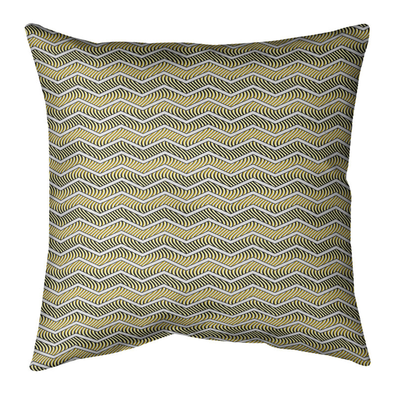 Coussin Rhonda, Duvet synthétique, H 20 po x l 20 po, Jaune
