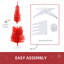 Arbre de Noël artificiel, arbre de Noël mince avec embouts réalistes et support en plastique-309753678