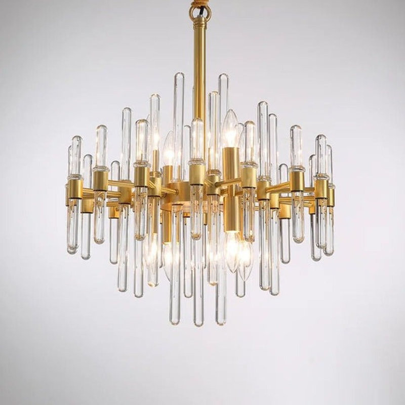 Treynor 10 - Light Dimmable Round / Oval Chandelier, 16" H x 40" W x 16"D