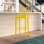 Tabouret de comptoir de 24 po en métal de qualité commerciale avec repose-pieds Carouthers par Flash Furniture