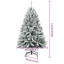 Artificial Christmas Tree Green and White PVC and Metal-850918802