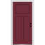 Porte d'entrée pré-suspendue en fibre de verre 3 panneaux Craftsman Shaker-37149428-37149429-37149435