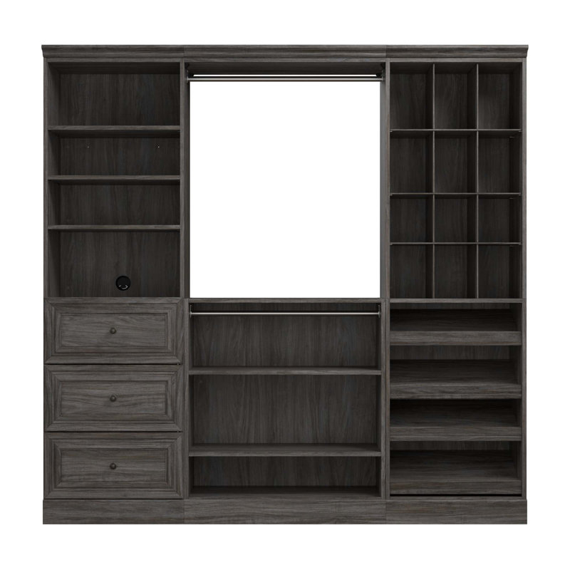 Système de placard Alvaretta, Noyer gris
