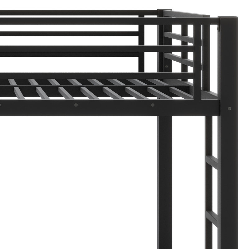 Loft Bed With Easy-Climb Ladder And Full Safety Guardrails