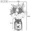Bouquet de roses et d'eucalyptus artificiels en soie, arrangement floral de style campagnard avec vase en verre pour décoration de table de bureau à domicile
