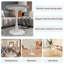 Table basse, table de salle à manger de style moderne Mid-Century, pouvant accueillir de 2 à 4 personnes, avec un plateau de table rond en marbre, pour divers environnements.-734654307