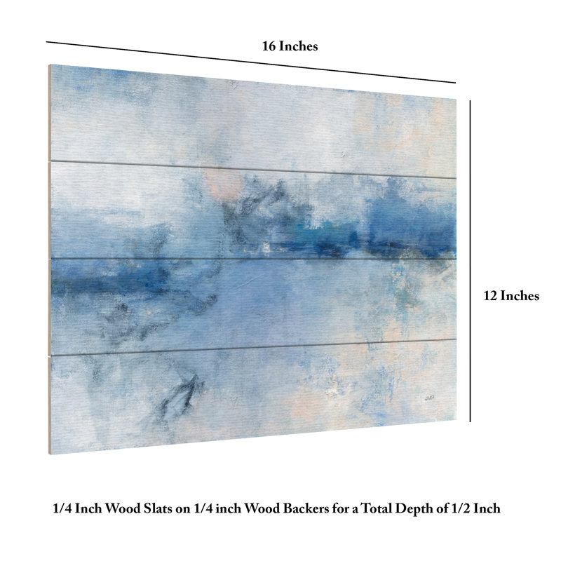 Julia Purinton Seaside Impressions Wood Slat Art, H 12 po x l 16 po