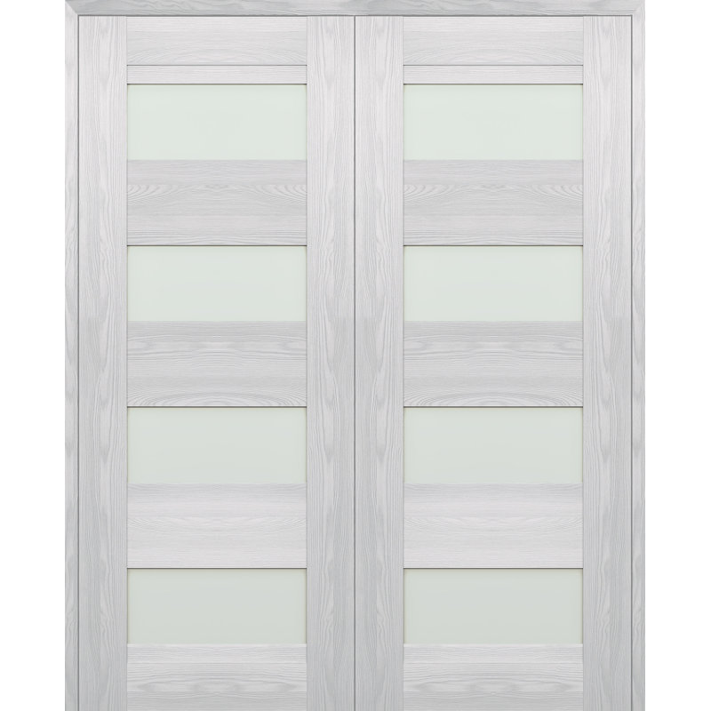 Porte standard en bois manufacturé Avon, 55,5 po x 83,23 po, Frêne