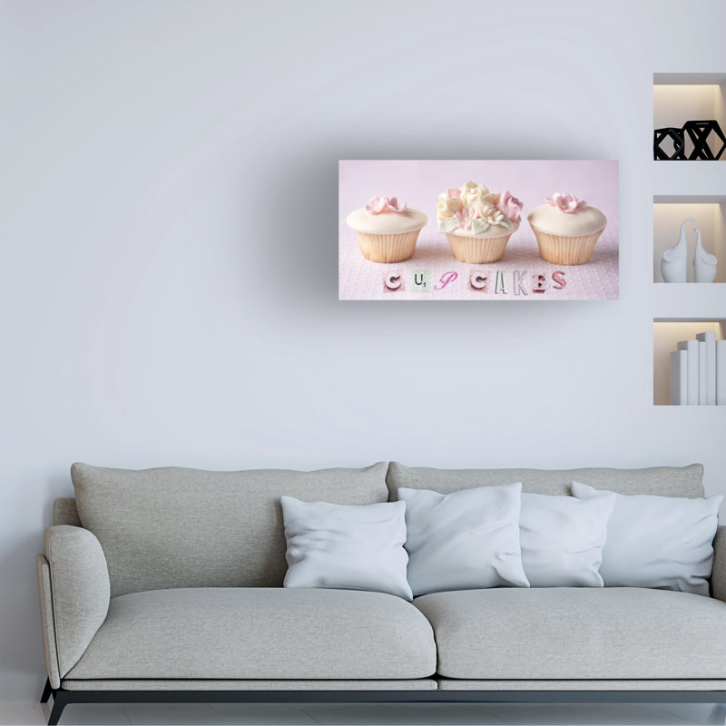 Art sympa sur toile «Cupcakes», H 10 po x l 19 po x P 2 po