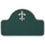 Fleur de Lis 1-Line Wall Address Plaque-1868396834-1868396250