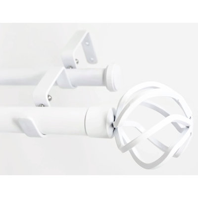 Courville Steel Adjustable Double Curtain Rod