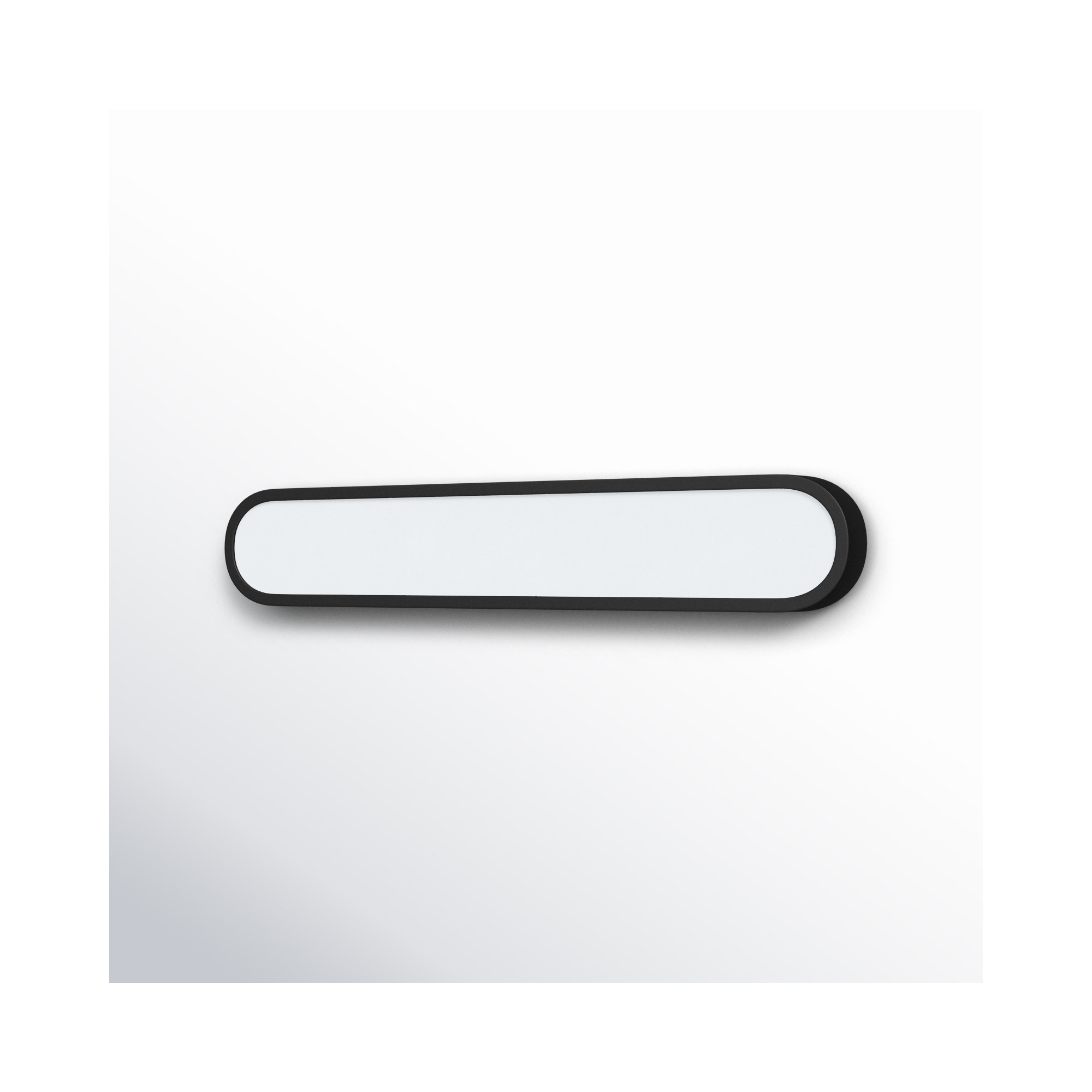 Single Dimmable LED Bath Bar, Black/White, 30"