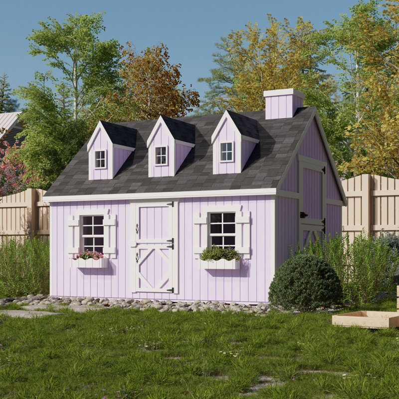 Cape Cod Outdoor Wood Playhouse, 8' x 10', No, Yes