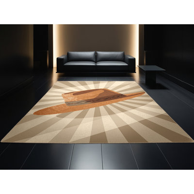 Tapis lavable à la machine Honn Vintage Look - beige
