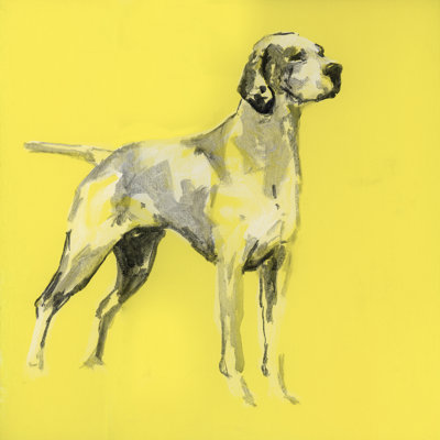 A Very Pop Modern Dog I by Cartissi - Wrapped Canvas Painting