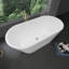 Baignoire de trempage autoportante en acrylique autoportante 59 po x 28 pi A24
